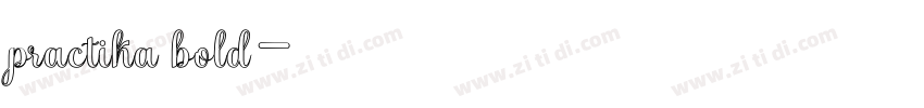 practika bold字体转换